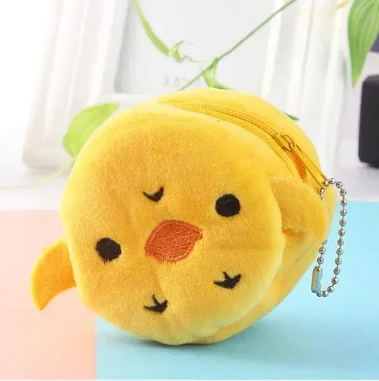 1PC Cute Coin Purse Zipper Change Purse with Keychain Small Headphone Lipstick Bag Mini Wallet Money Bag