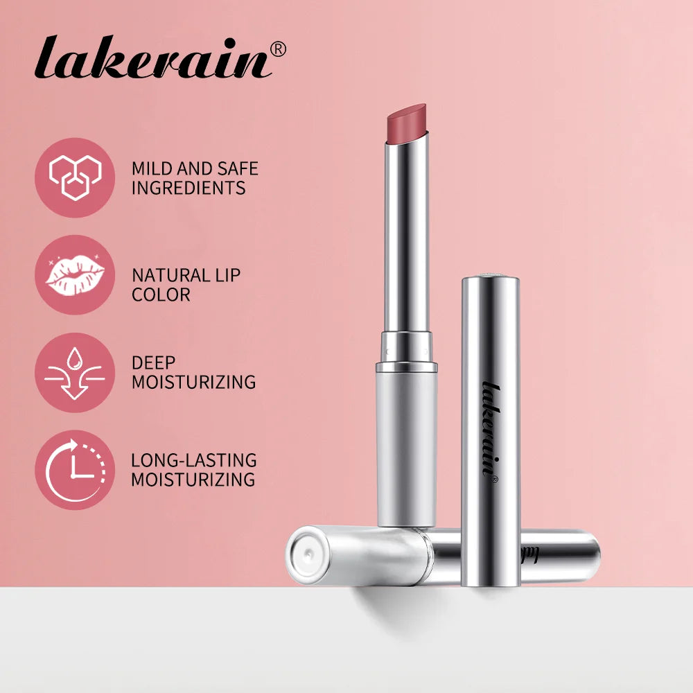 Lakerain Nearly Lipstick Lip Balm Natural Color Creamy Texture Long Lasting Moisturizing  Nourishing Lip Care Gloss Cosmetic mbzr