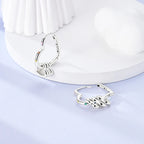 MULA 925 Sterling Silver Earrings for Women's Wedding Birthday Party Fashion Jewelry Gifts Zircon Starry Crystal Hoop Earrings
