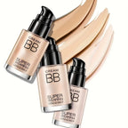 BB cream foundation (with brush) is waterproof, long-lasting, and moisturizing, suitable for all light skin tones. mbzr