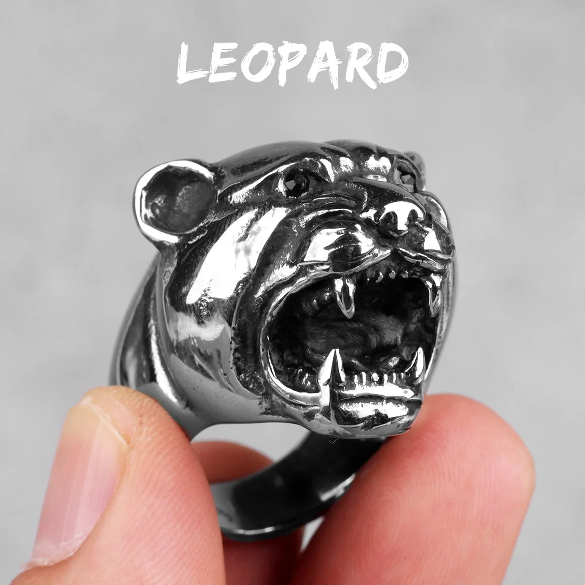 Stainless Steel Animal Rings Eagle Dog Dragon Bird Snake Hip Hop Trendy