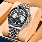 2026 New PAGANI DESIGN BB Panda Chronograph Sport Men's Quartz Watches Stainless steel bracelet 100M Waterproof Wrist watch Men