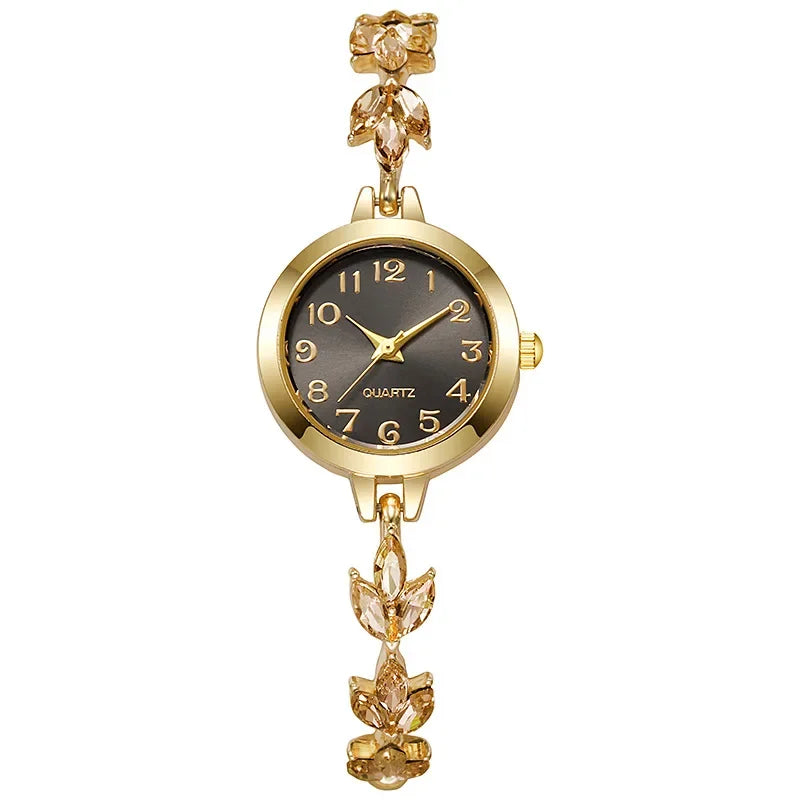 Elegant Women Watches Luxury Rhinestone Bracelet Bracelet Quartz Watch Reloj Mujer Girls Clock Gift（Without Box） mbzr