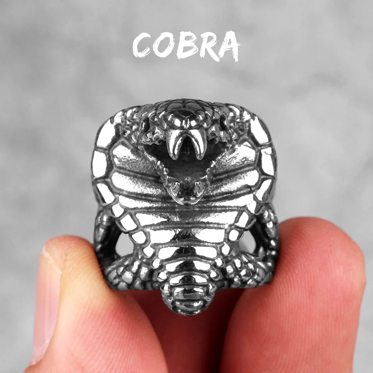 Stainless Steel Animal Rings Eagle Dog Dragon Bird Snake Hip Hop Trendy