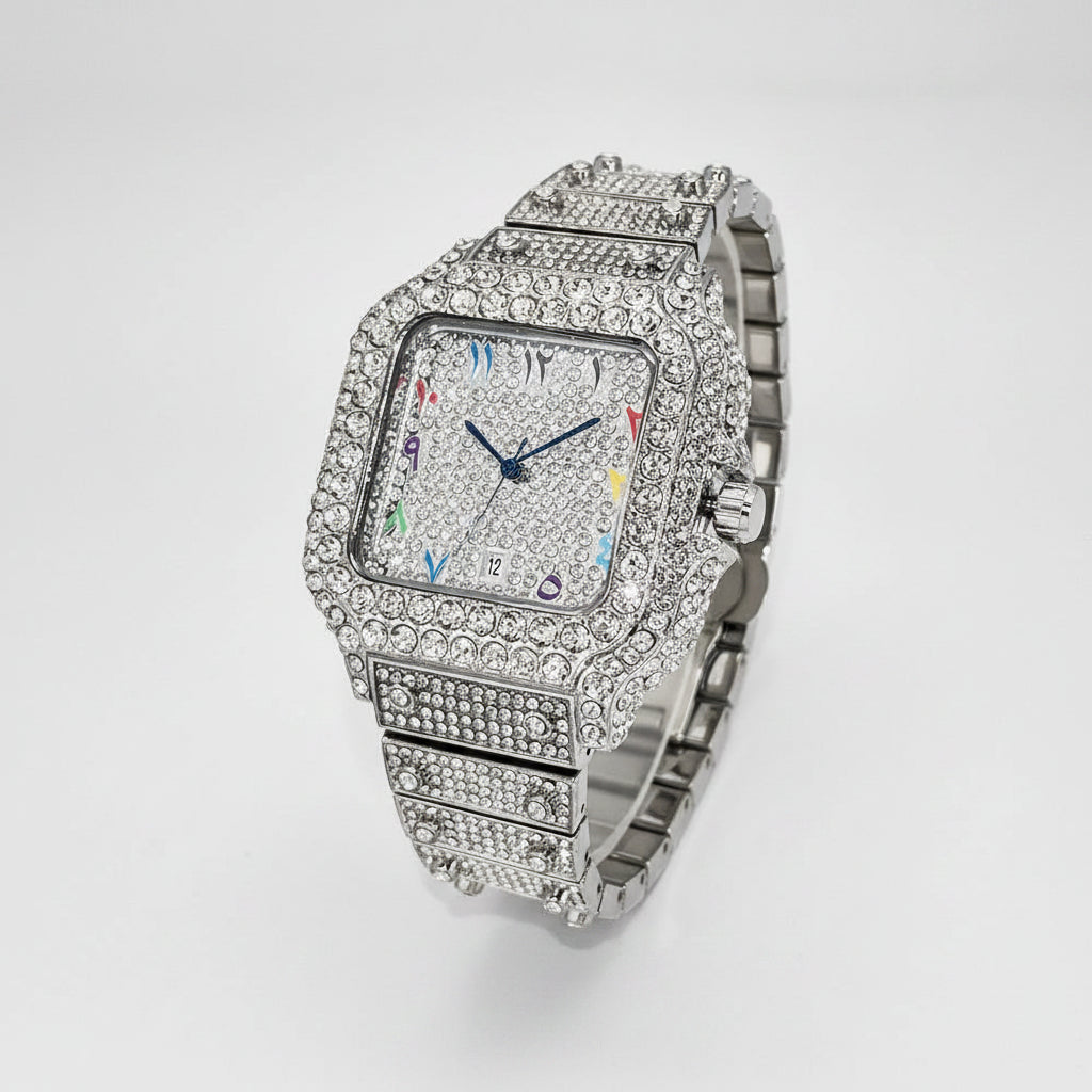 Hot Fashion Luxury Brand UNIGUET Womens Watch Elegant Pink Diamond Small Dial BlingBling Quartz Ladies Mini Iced Wristwatch Gift mbzr