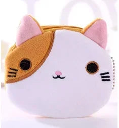 1PC Cute Coin Purse Zipper Change Purse with Keychain Small Headphone Lipstick Bag Mini Wallet Money Bag