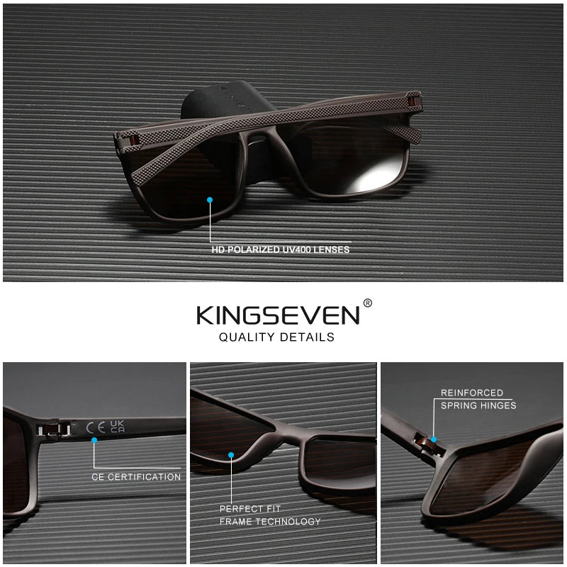 KINGSEVEN Polarized Sunglasses Women Driving Classic Square Frame Sun Glasses sunglasses for Men Outdoor Travel