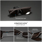 KINGSEVEN Polarized Sunglasses Women Driving Classic Square Frame Sun Glasses sunglasses for Men Outdoor Travel