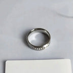 Hot Selling Silver Plated Stainless Steel Rings For Men Square Cubic Zircon Ring Jewelry Accessories Wholesale Size 7-13