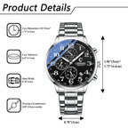 Men's Multifunctional Waterproof Quartz Watch Glow-in-the-dark Hands Chronograph Stopwatch Calendar Available mbzr