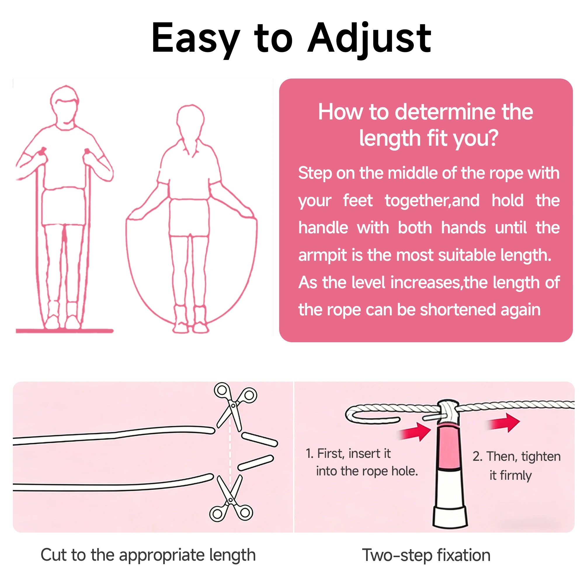 YUEDONG Kids Speed Jump Rope Length Adjustable Jumping Rope Segmented Anti-Tangle Skipping Rope Unisex Fitness Toy for Boys & Girls Indoor Outdoor Workout 2.4M/2..8M mbzr