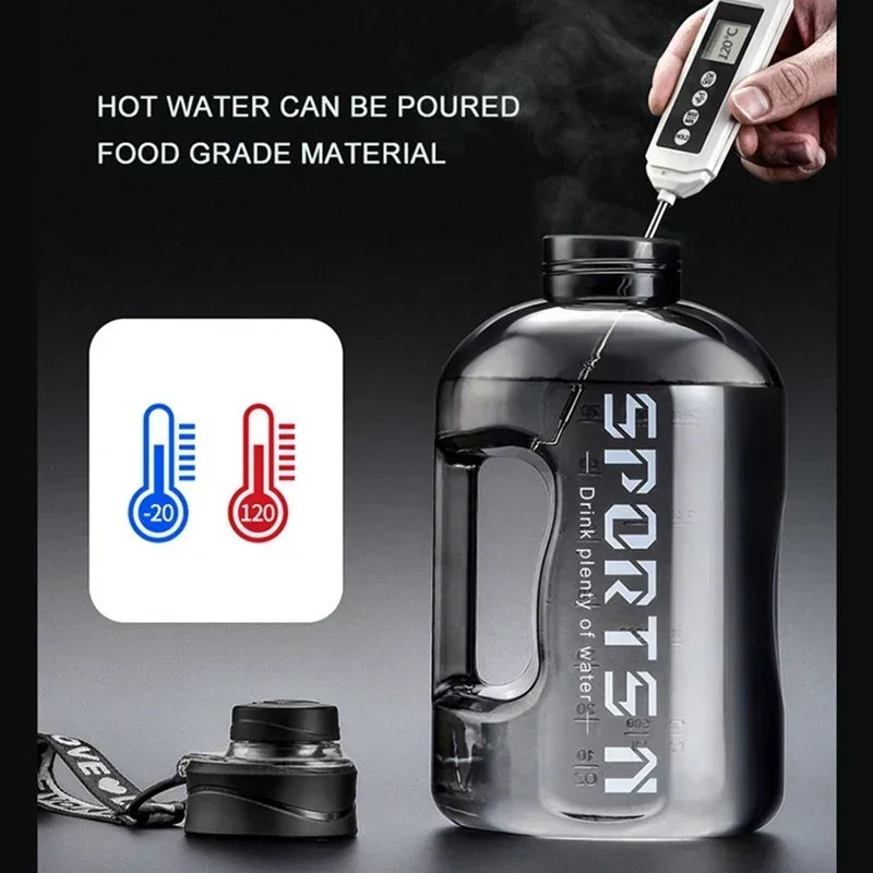 1.7L/2.7L Portable Large Capacity Water Bottle Sports Water Bottle Gym Cycling Cup For Fitness Camping Men Water Kettle mbzr