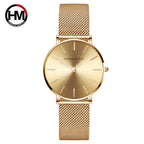 HANNAH MARTIN Original Top Brand Hot Selling Quartz Watch Women Simple Elegant Steel Japan Movement 36mm Japanese Movement Clock Banquet Matching & Work Leisure Watches Ladies Clock Local Express Shipping Watch
