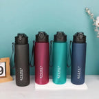 750ML Leak-Proof BPA-Free PC Sports Water Bottle with Straw & Handle, Insulated Design, Perfect for Fitness, Camping mbzr
