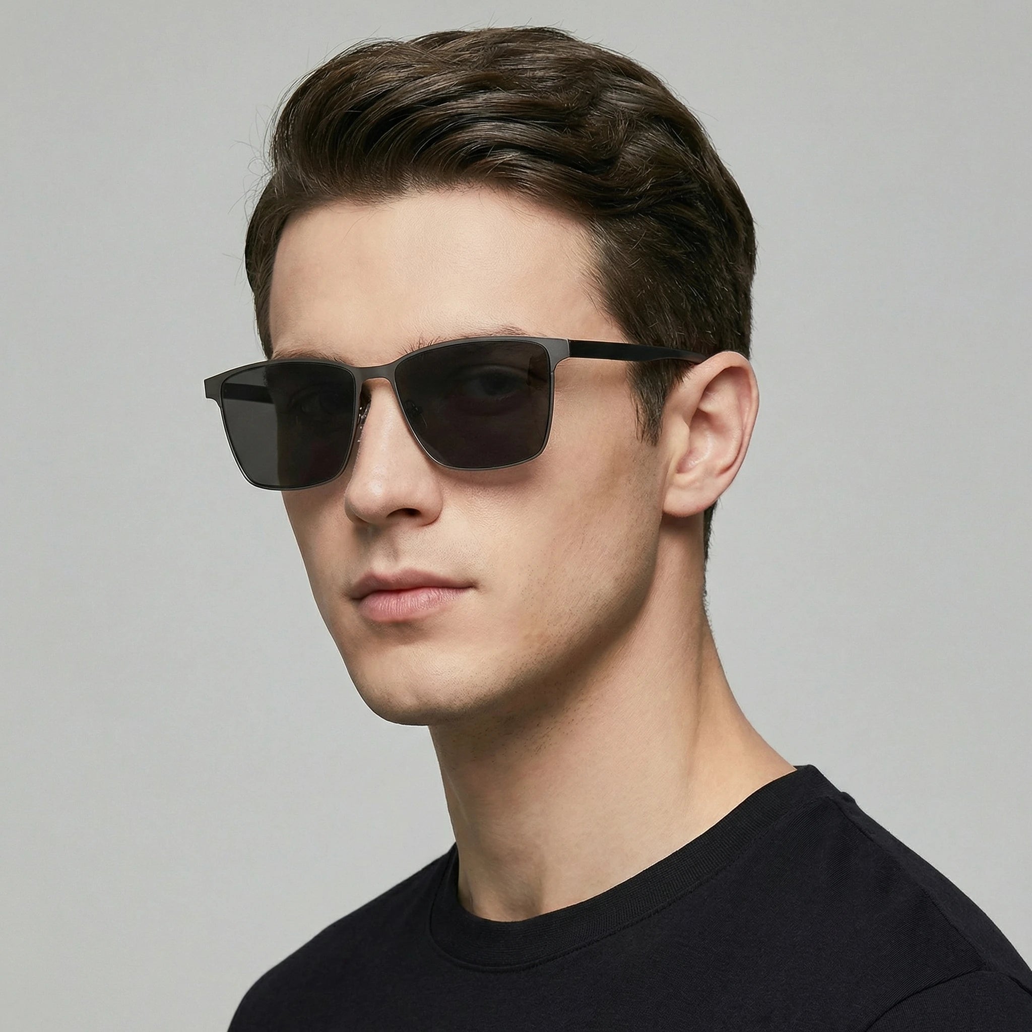 2026 Aluminum Magnesium Sunglasses High-Definition Polarized Sunglasses Men's Driver's Glasses Driving and Fishing Glasses 8177