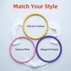 Fitness Circle- Adult Pilates Circle with Soft Spring Foldable Fitness Circle, Silent Pilates Circle Waist-Friendly Design, Full Wrap Fitness Circle Non-Pinching Fitness Circle Portable Sports Equipment, Christmas Gift for Gi mbzr