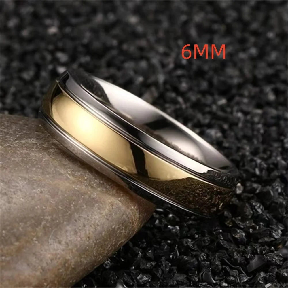Simple Stainless Steel Frosted Couple Rings For Women Men Fashion Jewelry Valentine's Day Gifts For Lover Size 5-13 Wholesale