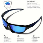 1/3PCS Sports Polarized Sunglasses for Men Lightweight Night Vision Male Shades Cycling Driving Fishing Fashion Mirror Sunglass mbzr