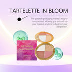 Zephoco 2In1 Highlighting Eye & Cheek Palette 4 Colors Shimmery Glow Makeup Palette For Face Eyes Daily Party Makeup mbzr