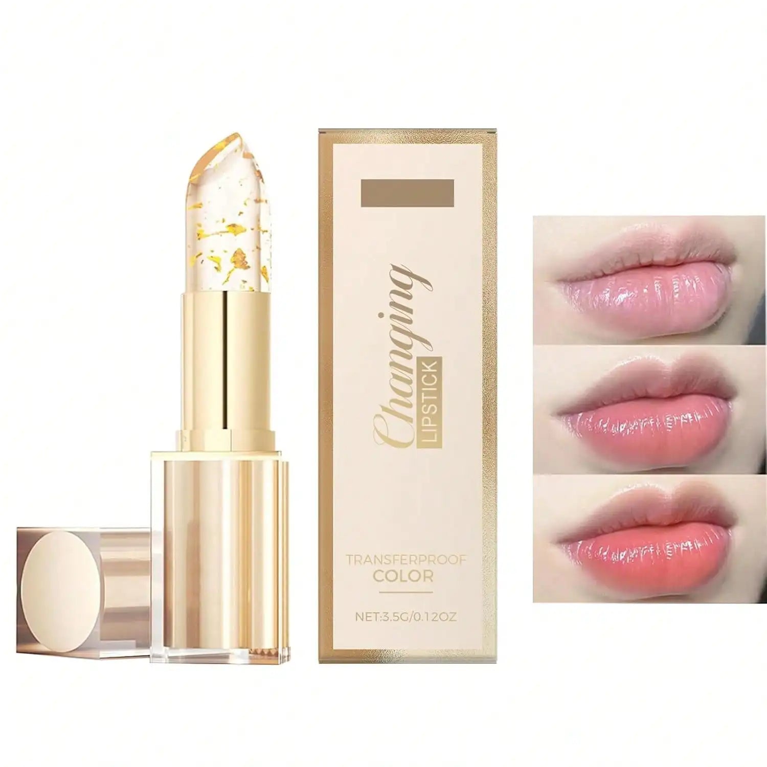 Transferproof Color Changing Lipstick, Relieves Dry Chapped Lips And Boosts Lip Fullness, Long-Lasting Non-Greasy Moisturizing Formula With Smooth Gliding Texture, Ideal Beauty Gift mbzr