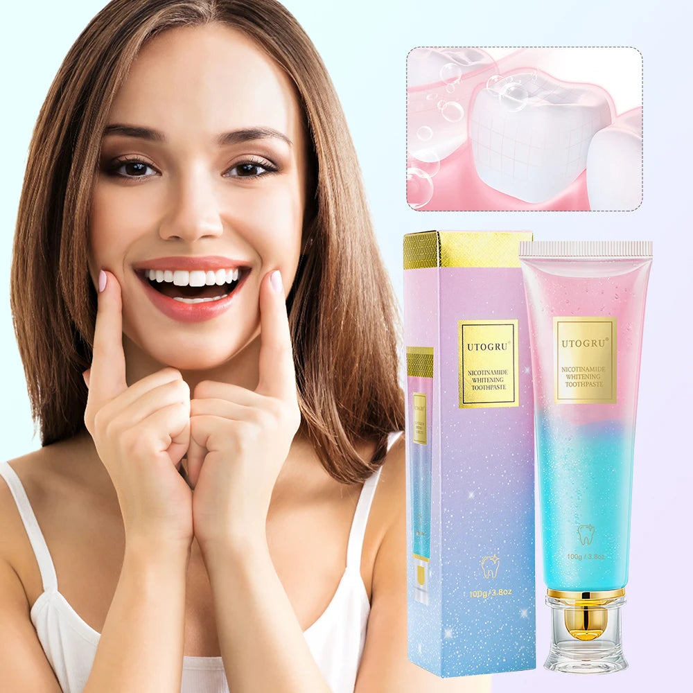 Niacinamide Whitening Toothpaste Refreshing Clean Teeth For Men And Women Fresh Breath Toothpaste To Remove Surface Stains mbzr