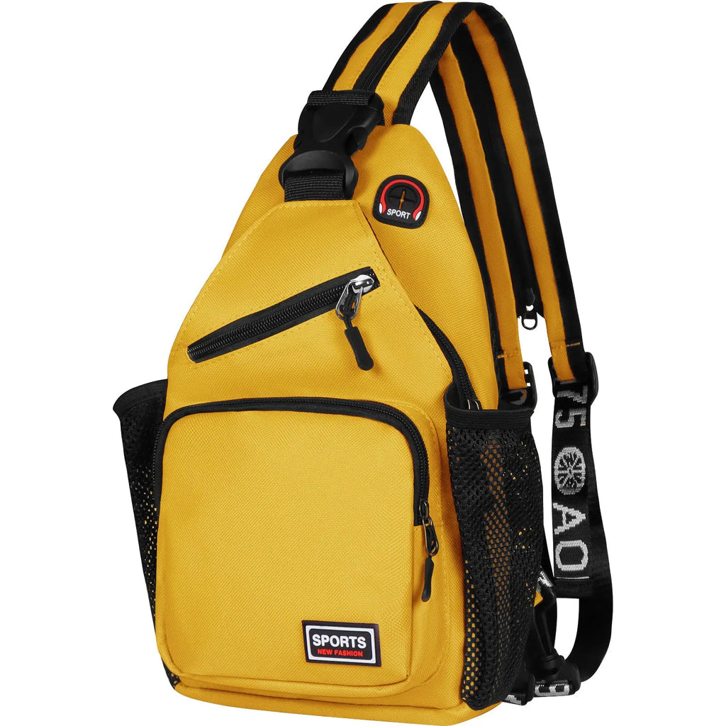 Large Capacity Chest Sloping Backpack Fashionable Sports Leisure Design Multifunctional mbzr