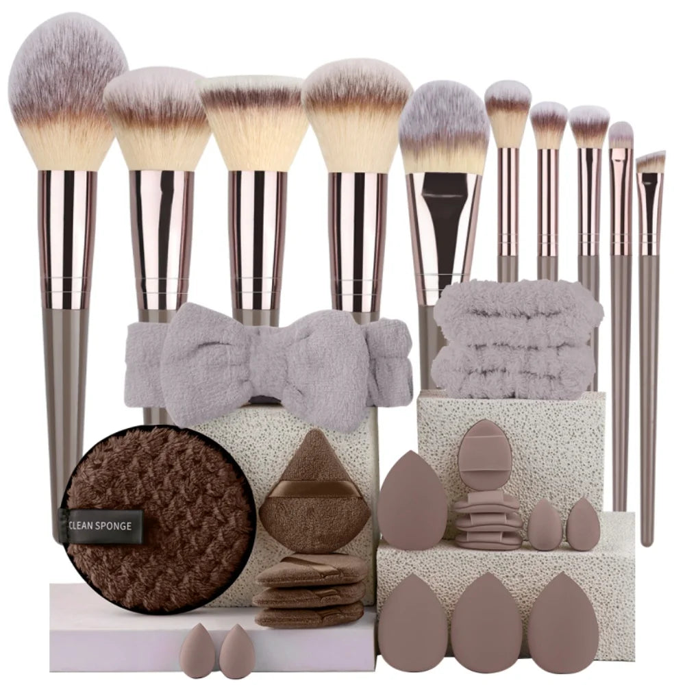 3-20Pcs Premium Makeup Brushes Set Soft Fluffy Beauty Cosmetic Foundation Makeup Brush Eyeshadow Blush Kabuki Make Up Tools mbzr