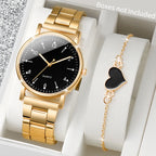 Arabic Dial Women Watch & Bracelet Set