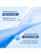 Amino Acid Gentle Cleansing Milk - Mild Foaming Cleanser, Deep Cleansing pH-Balanced Formula mbzr