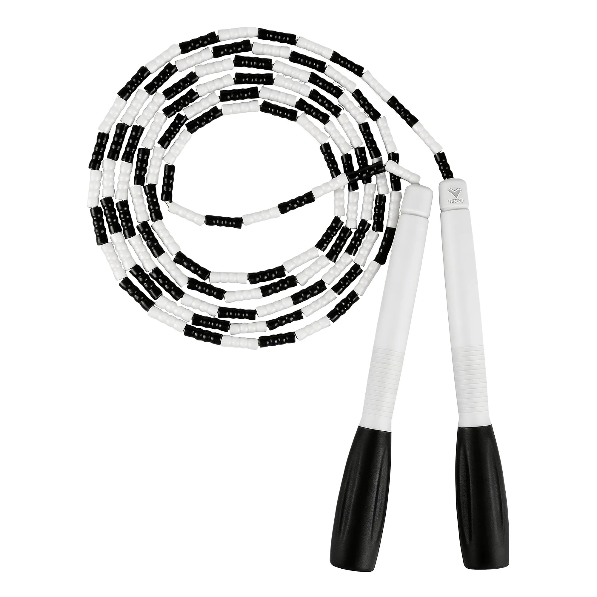 YUEDONG Adjustable Anti-Tangle TPU Beaded Jump Rope for Kids & Adults, 2.8m Length Two-Tone Fitness Skipping Rope for Rhythm Training & Beginner Workouts mbzr