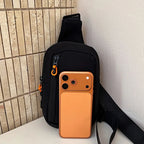 Brand Chest Bag for Men Women Fashion Sling Shoulder Crossbody Bag Nylon Waterproof for Outdoor Running Cycling Travel Phone Bag