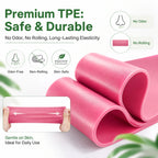 TPE Resistance Bands Set 5 Levels Non-Slip Exercise Booty Bands for Hip Legs Glutes Workout Yoga Fitness mbzr