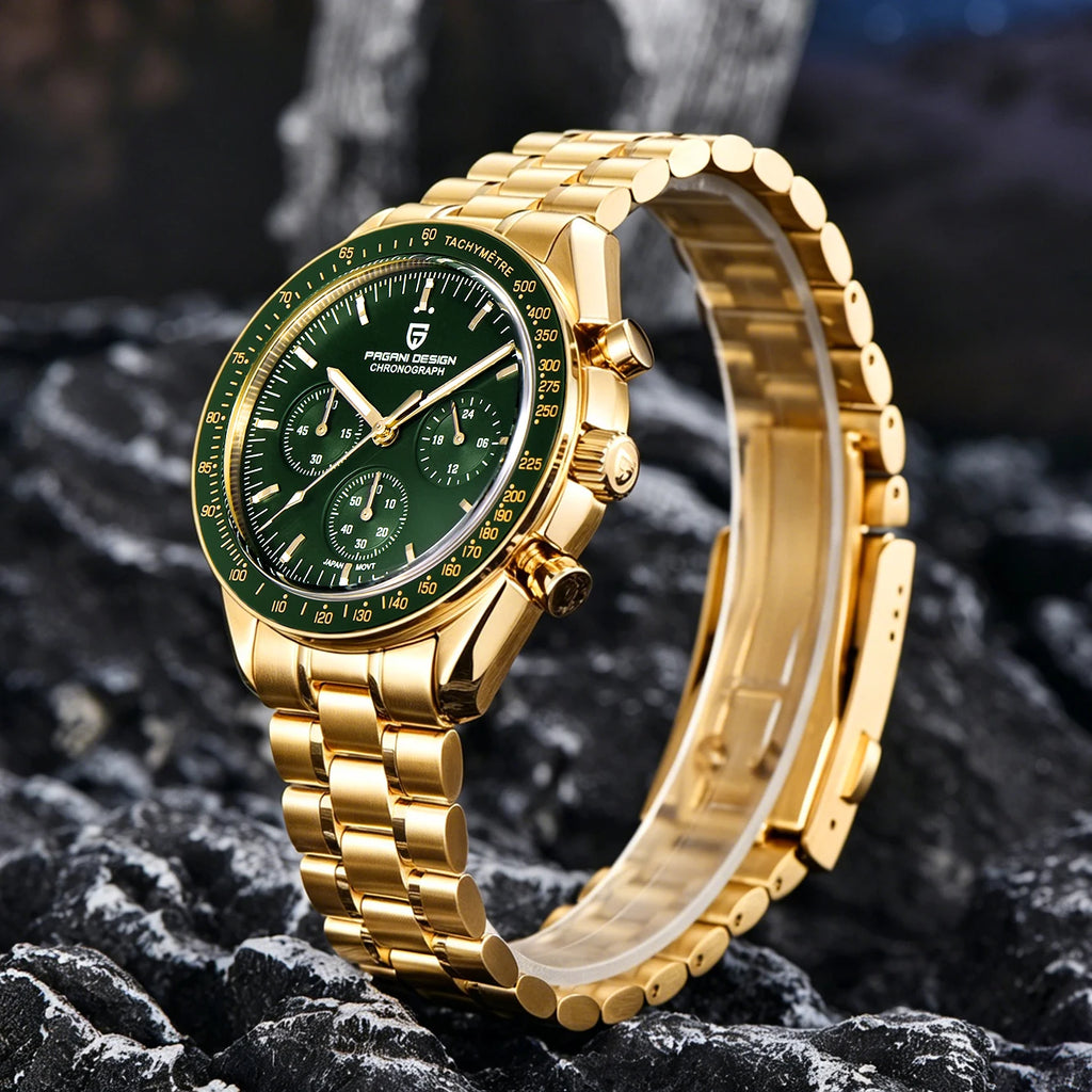 2026 New Classic Men Watch PAGANI DESIGN Luxury Quartz Watch For Men Automatic Date Speed Sport Chronograph AR Sapphire crystal Stainless steel Wristwatch Men EU Local Shipping