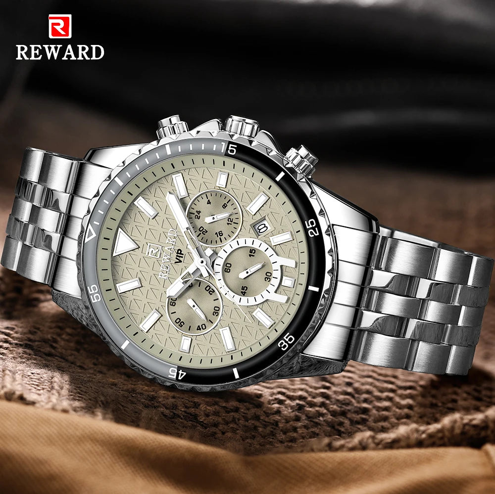REWARD Watch For Men Fashion Military Sport Chronograph Clock Male Top Brand Luxury Waterproof Watches Montre Homme