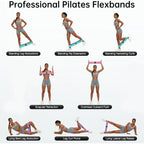 3-Set Proportional Resistance Bands for Fitness, Pilates, Yoga, Home Gym, Lower Body Training | Suitable for All Strength Levels mbzr