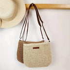 Elegant Light Paper Rope Bag - Bohemian Handmade Style, Hot-Selling Beach/Casual Bag (Crossbody & Shoulder Tote) mbzr