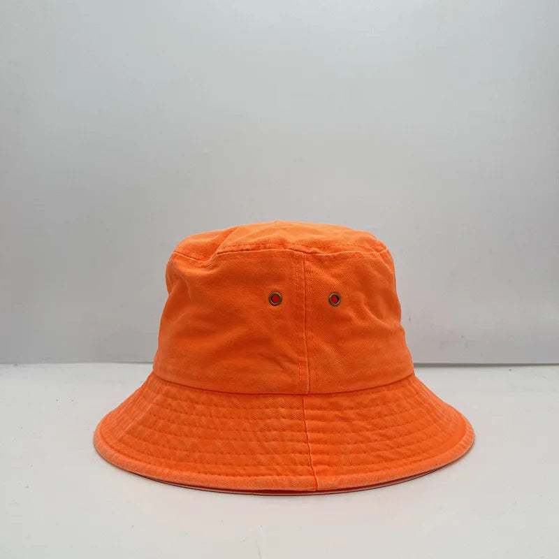 Fluorescent Bucket Hat Four Seasons Fashion Trendy Candy Colored Bucket Hat Unisex