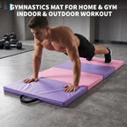 6x3 Ft Gymnastics Mat, 2'' Thick 4-Fold Exercise Floor Mat For Home Gym, Yoga, Pilates, Tumbling Training mbzr
