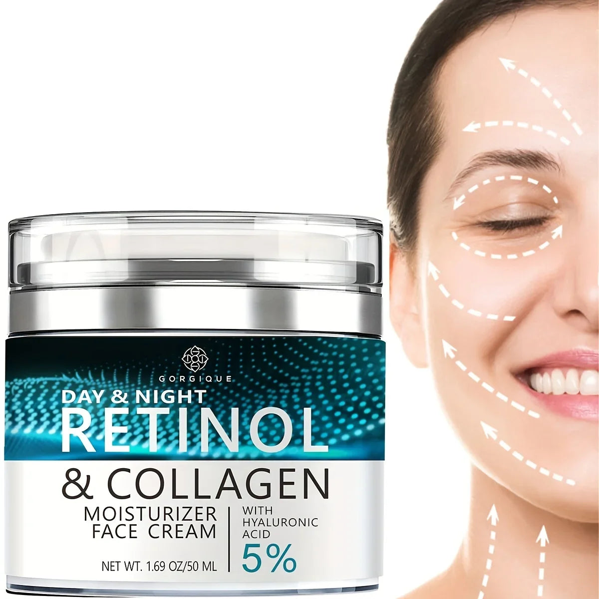 Face Moisturizer Retinol Cream - Day & Night Anti Aging Moisturizing Cream mbzr