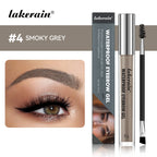 Lakerain Waterproof Eyebrow Gel Long Lasting Highly Pigmented Liquid Eyebrow Makeup Sweatproof Natural Black Brown mbzr