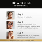 Natural Charcoal Blackhead Peel-Off Mask, Deep Cleansing, Oil Control, Suitable for Oily Skin, Unclogs Pores, Brightens Skin mbzr