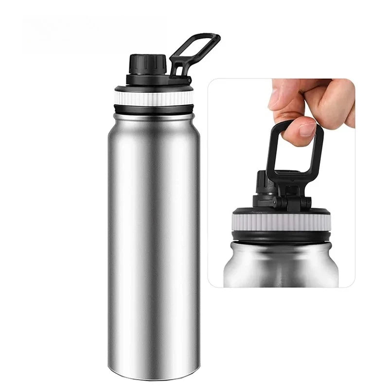304 Stainless Steel Thermos Bottle Portable Double Wall Travel Mug Vacuum Flask Insulated Tumbler Water Bottle 600/800/1000ML mbzr