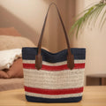 MOJOYCE Straw Shoulder Bag Large Capacity Summer Beach Crossbody Bag mbzr