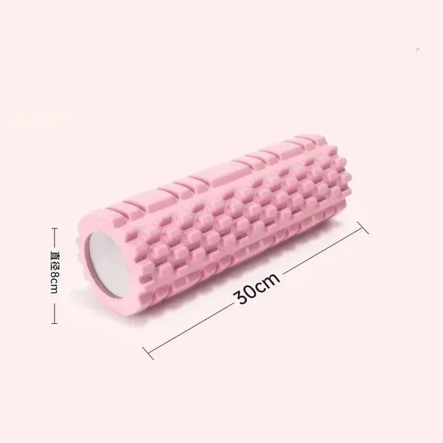 30cm Yoga Column Foam Fitness Muscle Training Pilates Sports Massage Foam Roller Grid Trigger Point Therapy Home Gym Exercise mbzr
