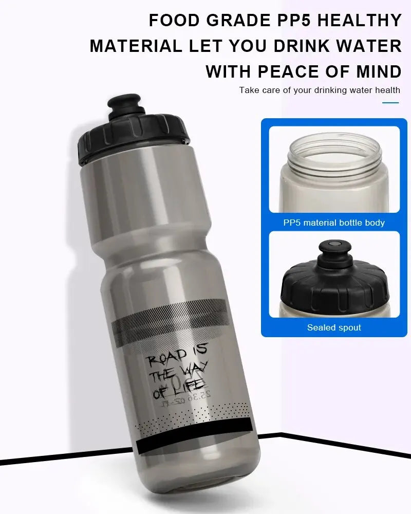 RIDERACE Bicycle Water Bottle 750ML PP5 Plastic For Outdoor Running Climbing Sports Squeeze Mug Cycling Kettle Portable Bike Cup mbzr