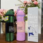 24Oz/32Oz Stainless Steel Water Bottle With Straw For Sports, Travel, And School Sports Water Bottle, Keeps Water Warm For Over mbzr