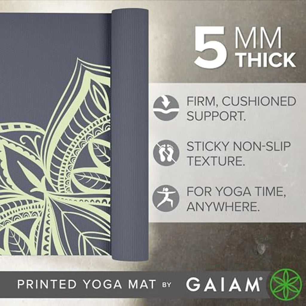 Thick Yoga Mat Non Slip, Exercise Mat for Pilates & Floor Workouts, Premium Cushioned Fitness Mat for Home Training mbzr