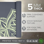 Thick Yoga Mat Non Slip, Exercise Mat for Pilates & Floor Workouts, Premium Cushioned Fitness Mat for Home Training mbzr