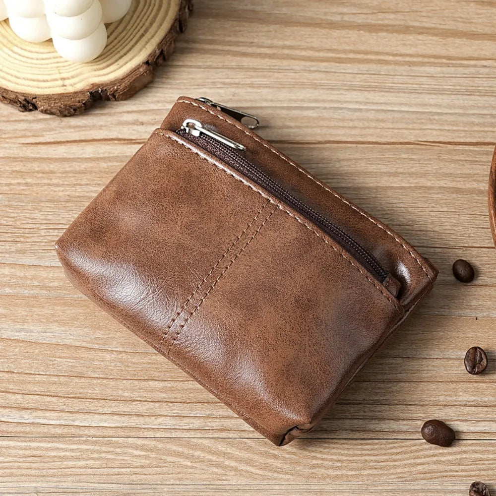 PU Leather Coin Purse & Card Holder for Men & Women