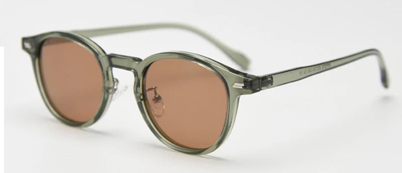 Peekaboo Unisex Polarized Sunglasses Retro Style Ultralight Round Sun Glasses